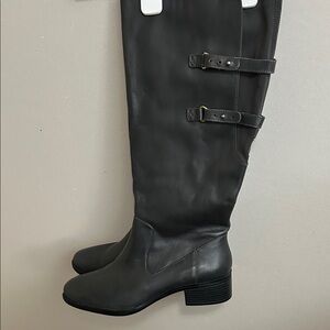 Isaac Mizrahi Charcoal Over the Knee Boots